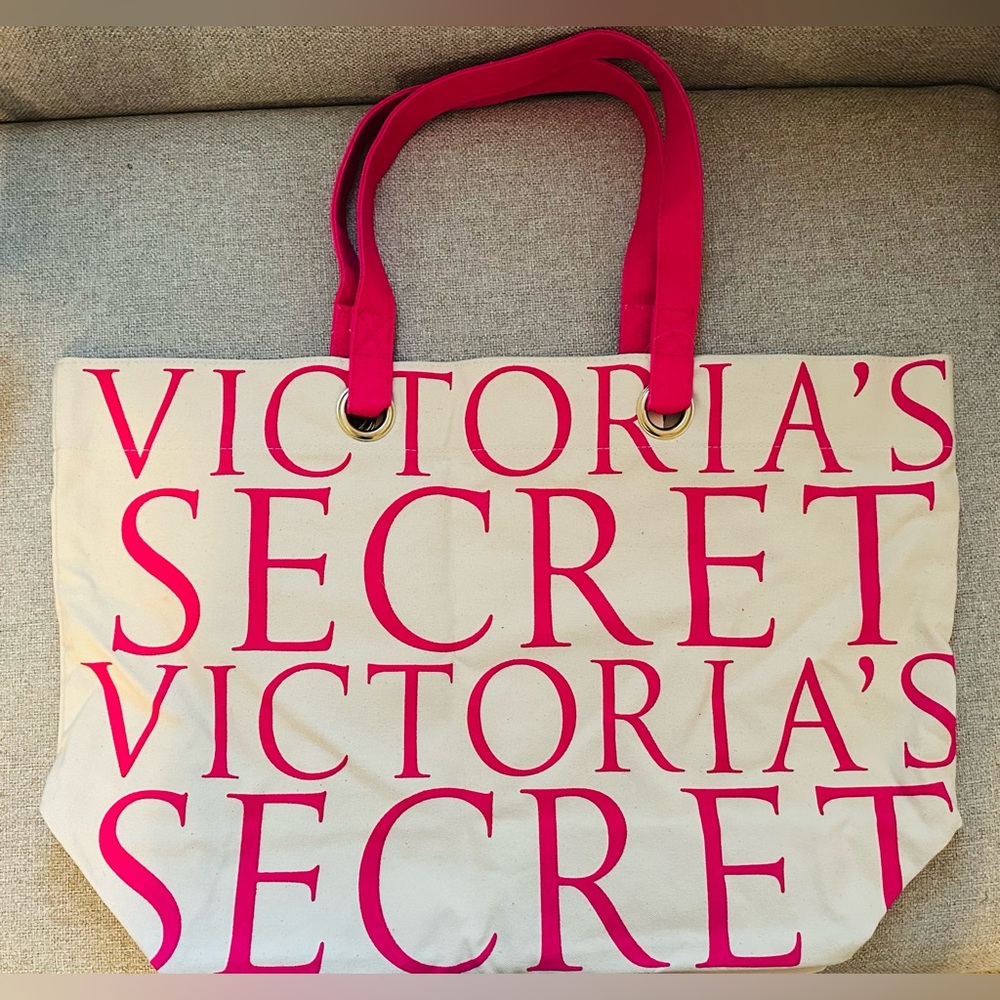 Victorias Secret Canvas Tote Bag